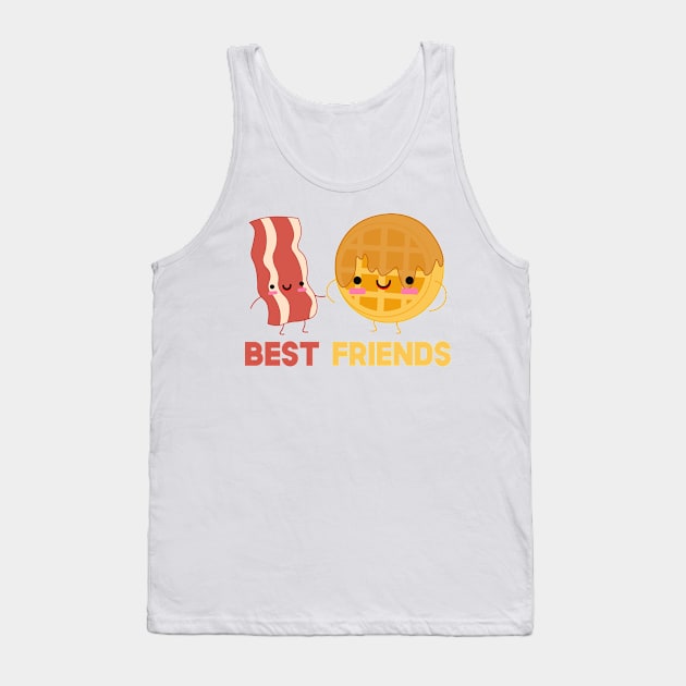 Bacon and Waffles Best Friends Matching Couple Tank Top by SusurrationStudio